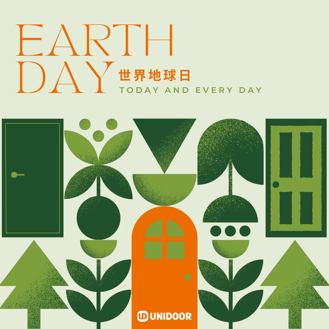 UNIDOOR-世界地球日-環保建材-Green Earth Day